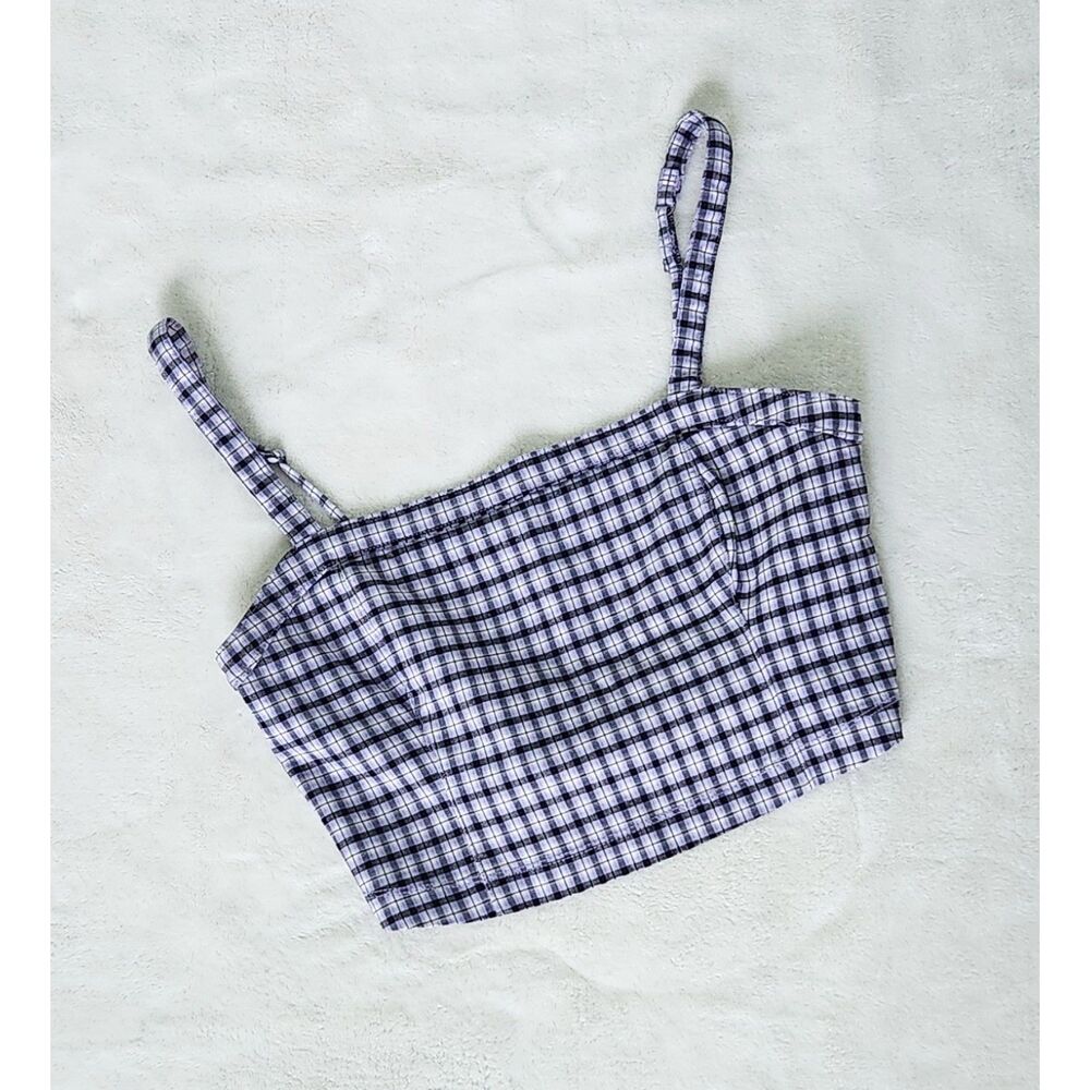 NWOT Hollister purple plaid top